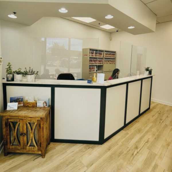 Tenth Line Family Dental Front desk at their Orlean Clinic