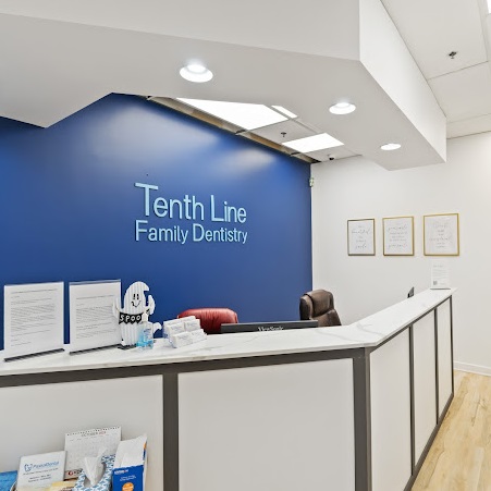 Tenth Line Family Dental Front desk at their Orlean Clinic